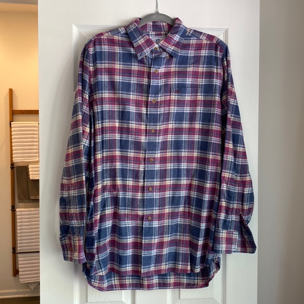 Southern Tide Classic Fit Men’s Button Down Long Sleeve Shirt Medium Flannel